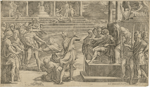Lot 5039, Auction  121, Caraglio, Jacopo, Das Martyrium der hll. Paulus und Petrus