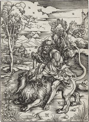 Lot 5059, Auction  121, Dürer, Albrecht, Samson tötet den Löwen