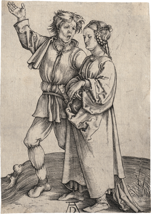 Lot 5086, Auction  121, Dürer, Albrecht, Der junge Bauer und seine Frau
