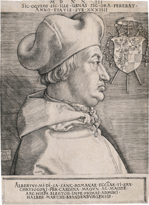 Lot 5087, Auction  121, Dürer, Albrecht, Kardinal Albrecht von Brandenburg, Bischof von Mainz