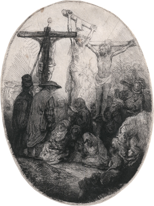 Lot 5162, Auction  121, Rembrandt Harmensz. van Rijn, Christus am Kreuz zwischen den Schächern.
