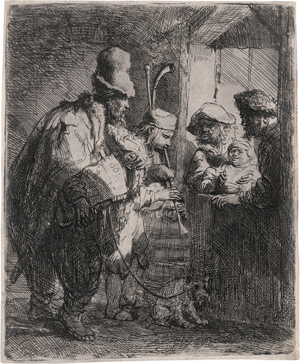 Lot 5167, Auction  121, Rembrandt Harmensz. van Rijn, Die wandernden Musikanten