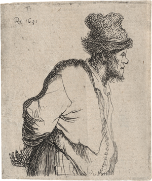 Lot 5170, Auction  121, Rembrandt Harmensz. van Rijn, Bauer mit den Händen auf dem Rücken