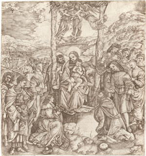 Lot 5179, Auction  121, Robetta, Christoforo di Michele, Die Anbetung der Heiligen Drei Könige
