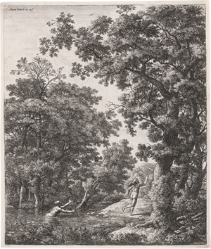 Lot 5205, Auction  121, Waterloo, Anthonie, Folge der großen Landschaften mit Szenen aus Ovids Metamorphosen