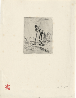 Lot 5352, Auction  121, Millet, Jean François, L'homme appuyé sur sa bêche