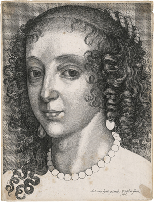 Lot 5527, Auction  121, Hollar, Wenzel, Bildnis Henrietta Maria, Königin von England