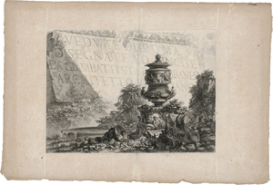 Lot 5577, Auction  121, Piranesi, Giovanni Battista, Titelblatt zu den "Vedute di Roma"