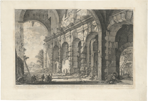 Lot 5583, Auction  121, Piranesi, Giovanni Battista, Veduta del Piano superiore del Serraglio delle Fiere