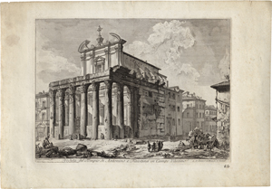 Lot 5584, Auction  121, Piranesi, Giovanni Battista, Veduta del Tempio di Antonino e Faustina in Campo Vaccino