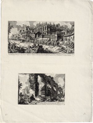 Lot 5587, Auction  121, Piranesi, Giovanni Battista, 4 Blatt aus "Le Antichità Romane"