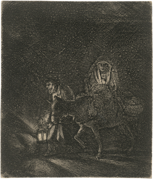 Lot 5598, Auction  121, Rembrandt Harmensz. van Rijn, Die Flucht nach Ägypten, Nachtstück