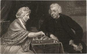 Lot 5614, Auction  121, Reynolds, Samuel William, A Game at Chess (The Rev. and Mrs. Debary)