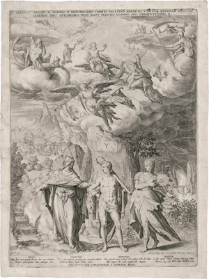 Lot 5623, Auction  121, Sadeler, Johannes I, Prinz Maximilian von Bayern als Herkules