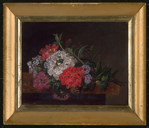Los 6083 - Dänisch - um 1830. Blumenstillleben mit roten und weißen Pentas - 1 - thumb