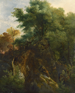 Lot 6105, Auction  121, Französisch, um 1825. Eine waldige Landschaft mit einem zeichnenden Künstler