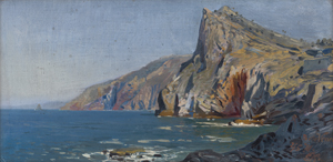 Lot 6164, Auction  121, Koerner, Ernst Carl Eugen, Die ligurische Küste mit der Grotta di Byron bei Porto Venere