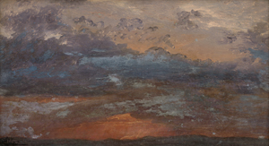Lot 6167, Auction  121, Kyhn, Vilhelm, "Luftstudie": Wolkenhimmel im Abendrot