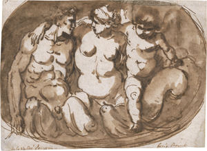 Lot 6643, Auction  121, La Vallée Poussin, Etienne de, Nereide mit Triton und Eros