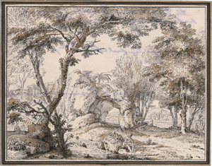 Lot 6651, Auction  121, Genoels, Abraham, Arkadische Landschaft mit rastendem Hirtenpaar