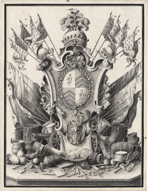 Lot 6678, Auction  121, Französisch, um 1740/60. Wappen von Charles Louis Auguste Fouquet de Belle-Isle