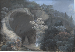 Lot 6715, Auction  121, Stuntz, Johann Baptist, Die Gessner-Grotte und die Eremitenklause in der Ermitage in Arlesheim