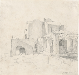 Lot 6745, Auction  121, Petzholdt, Ernst Christian Frederik, Häuser mit Pergola bei Marina Piccola auf Capri
