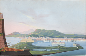Los 6774 - Italienisch - um 1820. Blick auf den Hafen von Messina, Sizilien - 0 - thumb
