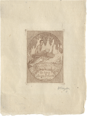 Lot 7140, Auction  121, Vogeler, Heinrich, Drei Blatt Ex Libris