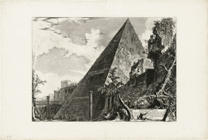 Lot 7529, Auction  121, Piranesi, Giovanni Battista, Piramide di C. Cestio