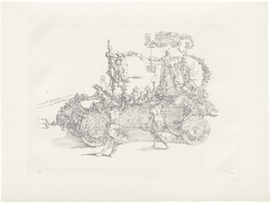 Lot 7616, Auction  121, Tübke, Werner, Triumphwagen des Kaisers Maximilian (nach Dürer)
