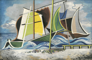 Lot 8108, Auction  121, Ausleger, Rudolf, Schiffe im Hafen