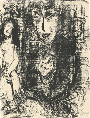 Lot 8138, Auction  121, Chagall, Marc, Peintre et modèle