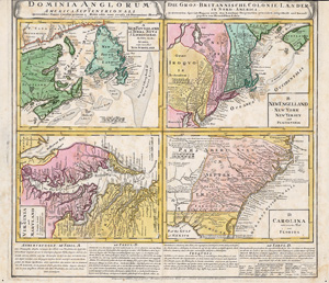Lot 44, Auction  122, Homann, Johann Baptist, Dominia Anglorum in America Septentrionali