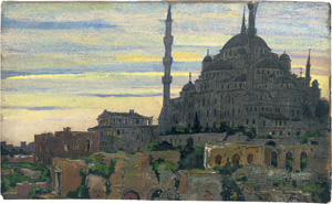 Lot 97, Auction  122, Konstantinopel,  2 Vedutenansichten der Hagia Sophia zu Konstantinopel