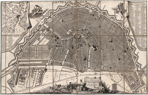 Lot 102, Auction  122, Leth, Hendrik de, Plan très exact de la fameuse ville marchande d'Amsterdam
