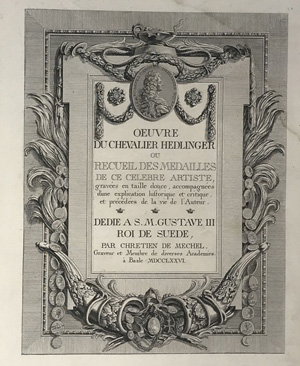 Los 478 - Mechel, Chretien von - Oeuvre du Chevalier Hedlinger ou recueil des medailles de ce celebre artiste - 0 - thumb