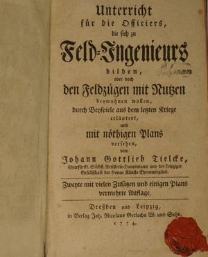 Lot 522, Auction  122, Tielke, Johann Gottlieb, Unterricht für die Officiers