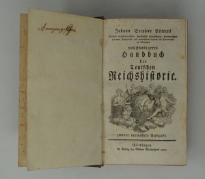 Los 572 - Pütter, Johann Stephan - Vollständigeres Handbuch der teutschen Reichshistorie - 1 - thumb