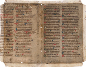 Los 1004a - Psalterium latino-batavice - Fragment einer lateinisch-niederländischen Handschrift auf Pergament - 0 - thumb