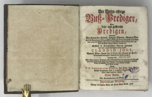 Lot 1049, Auction  122, Joly, Claude, Der Seelen-eiferige Buß-Prediger + Beiband