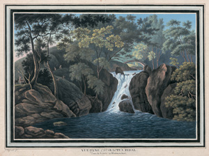 Lot 1088, Auction  122, Girard, Jean Pierre F., Vue d'une cataracte à rydal. Dans le comté de Westmoreland