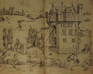 Lot 1140, Auction  122, mittelalterliche Hausbuch, Das, aus der Sammlung der Fürsten zu Waldburg Wolfegg