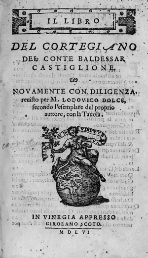 Lot 1280, Auction  122, Castiglione, Baldassare, Il Libro del cortegiano