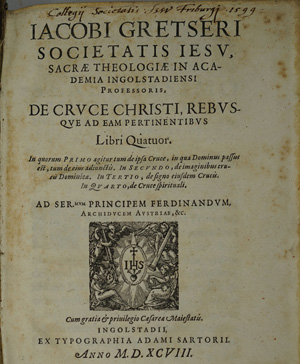 Lot 1357, Auction  122, Gretser, Jacob, De cruce Christi, rebusque ad eam pertinentibus Libri Quatuor.