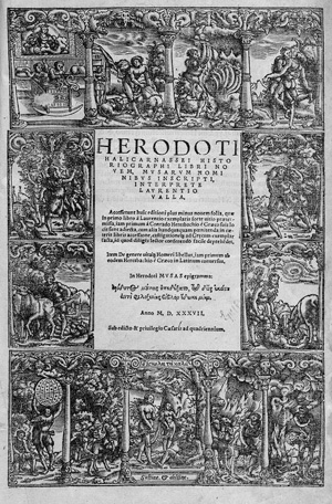 Lot 1367, Auction  122, Herodot, Libri novem, musarum nominibus inscripti interprete Laurentio Valla
