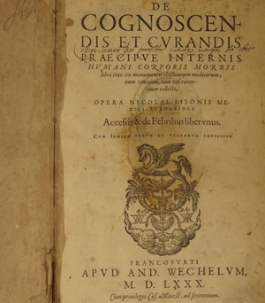 Lot 1392, Auction  122, Le Pois, Nicolas, Nicolai Pisonis De cognoscendis et curandis praecipue internis humani corporis morbis