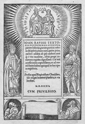 Lot 1465, Auction  122, Ravisius Textor, Ioannes, Officina, partim historiis, partim poeticis referta disciplinis ...