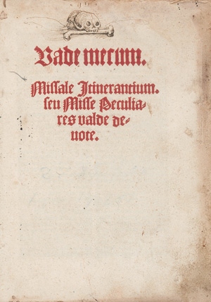 Los 1504 - Vade mecum - Missale itinerantium seu misse peculiares valde devote.  - 1 - thumb