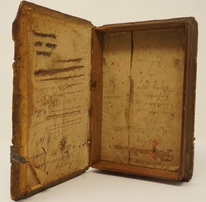 Lot 2074, Auction  122, Non-book, Buchattrappe des späten 17. Jahrhunderts aus blindgeprägtem Schweinsleder